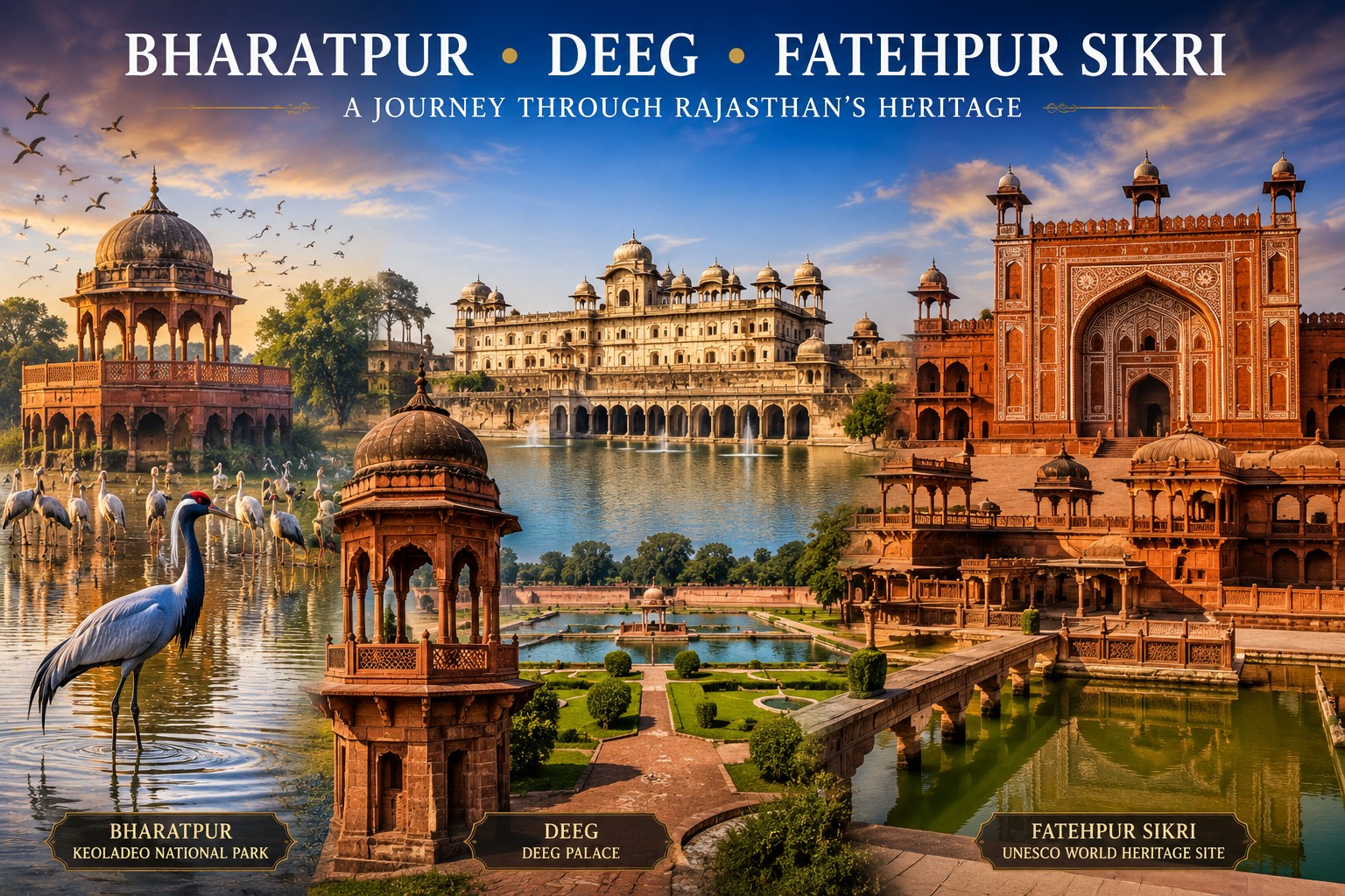 Bharatpur – Deeg – Fatehpur Sikri
