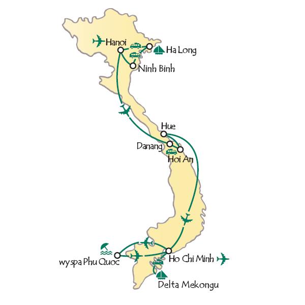 Hanoi – Halong – Da Nang – Ho Chi Minh City – Phu Quoc Island