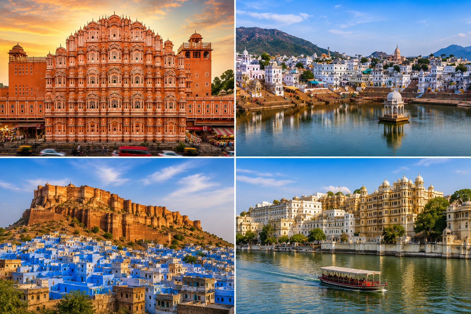 Jaipur – Pushkar – Jodhpur – Udaipur