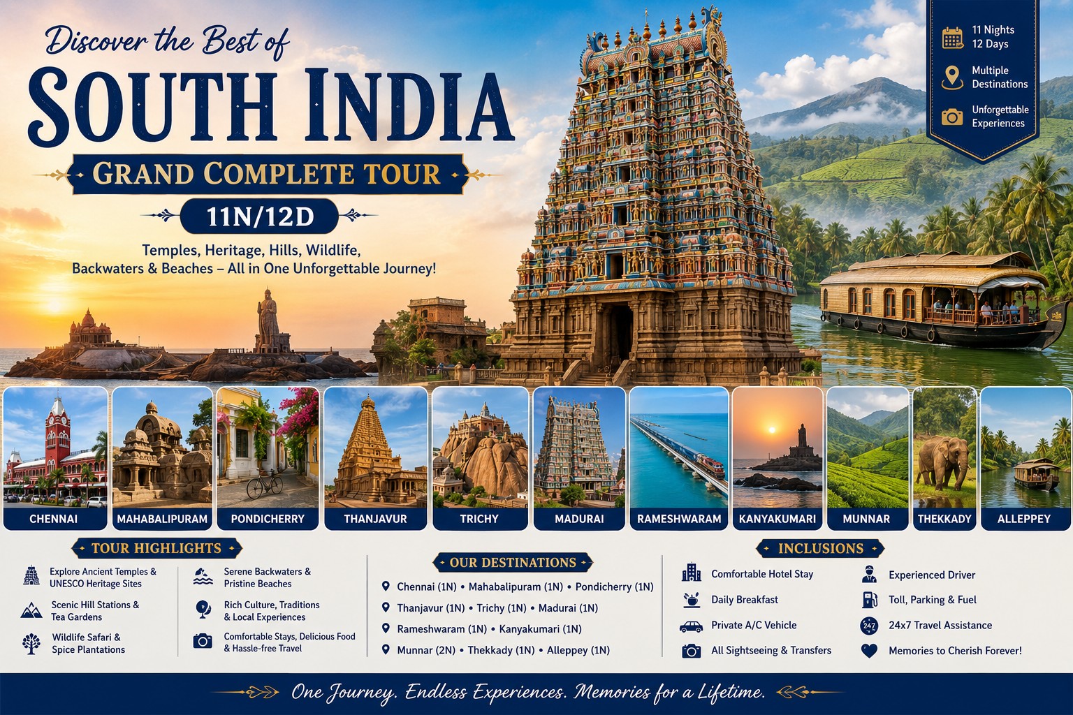 South India Grand Complete Tour