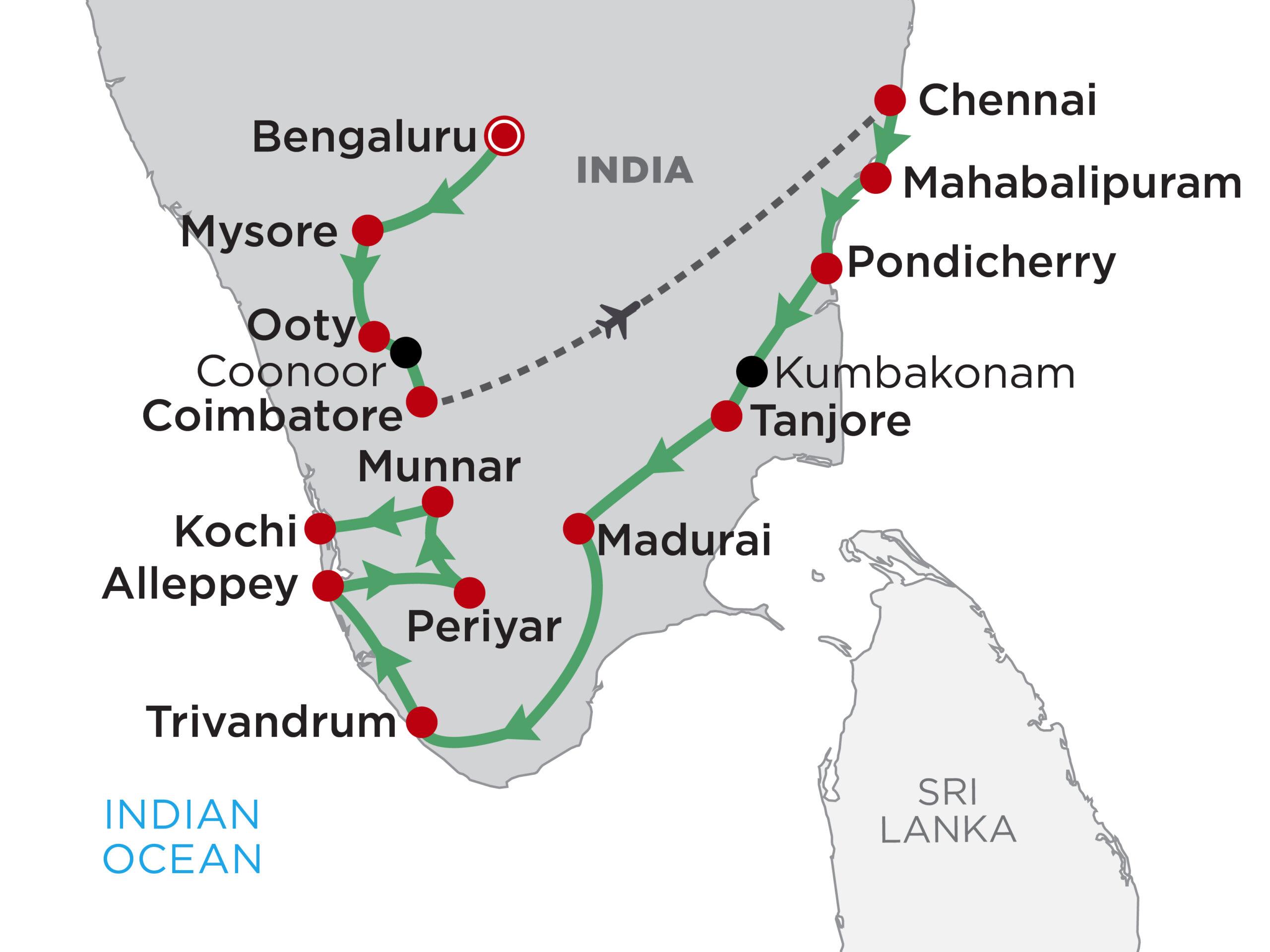 South India Karnataka – Kerala Tour